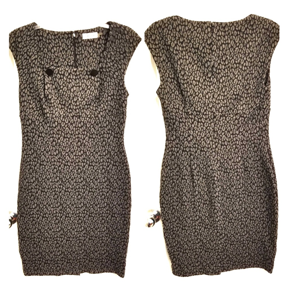 🍁 Calvin Klein Leopard Print Dress